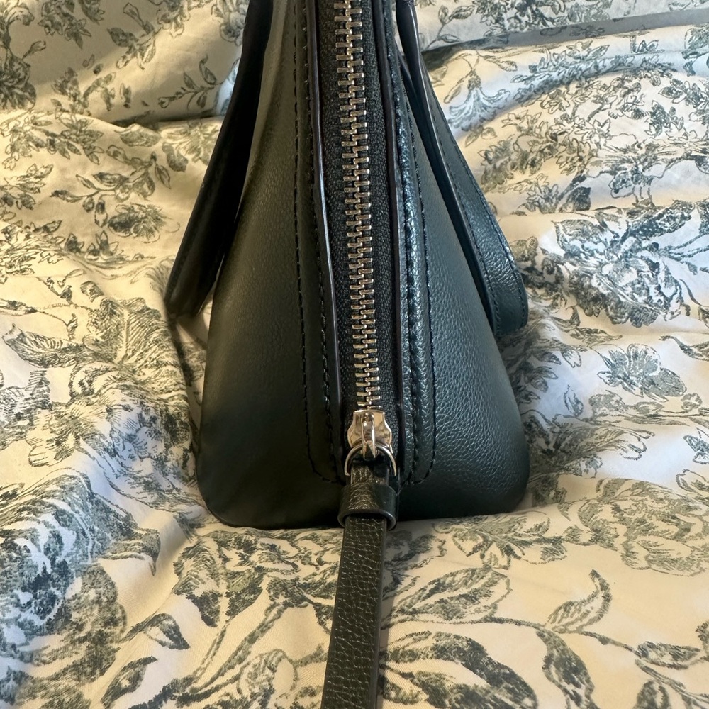 Kate Spade rare dark Olive Green Leather Handbag - Picture 4 of 10
